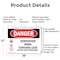 Signmission Renovation Work Contains Lead Do Not Enter Danger Sign, Aluminum, 18in W x 12in L, 2PK OS-2PACK-DS-A-1218-L-1753 - alternate 7